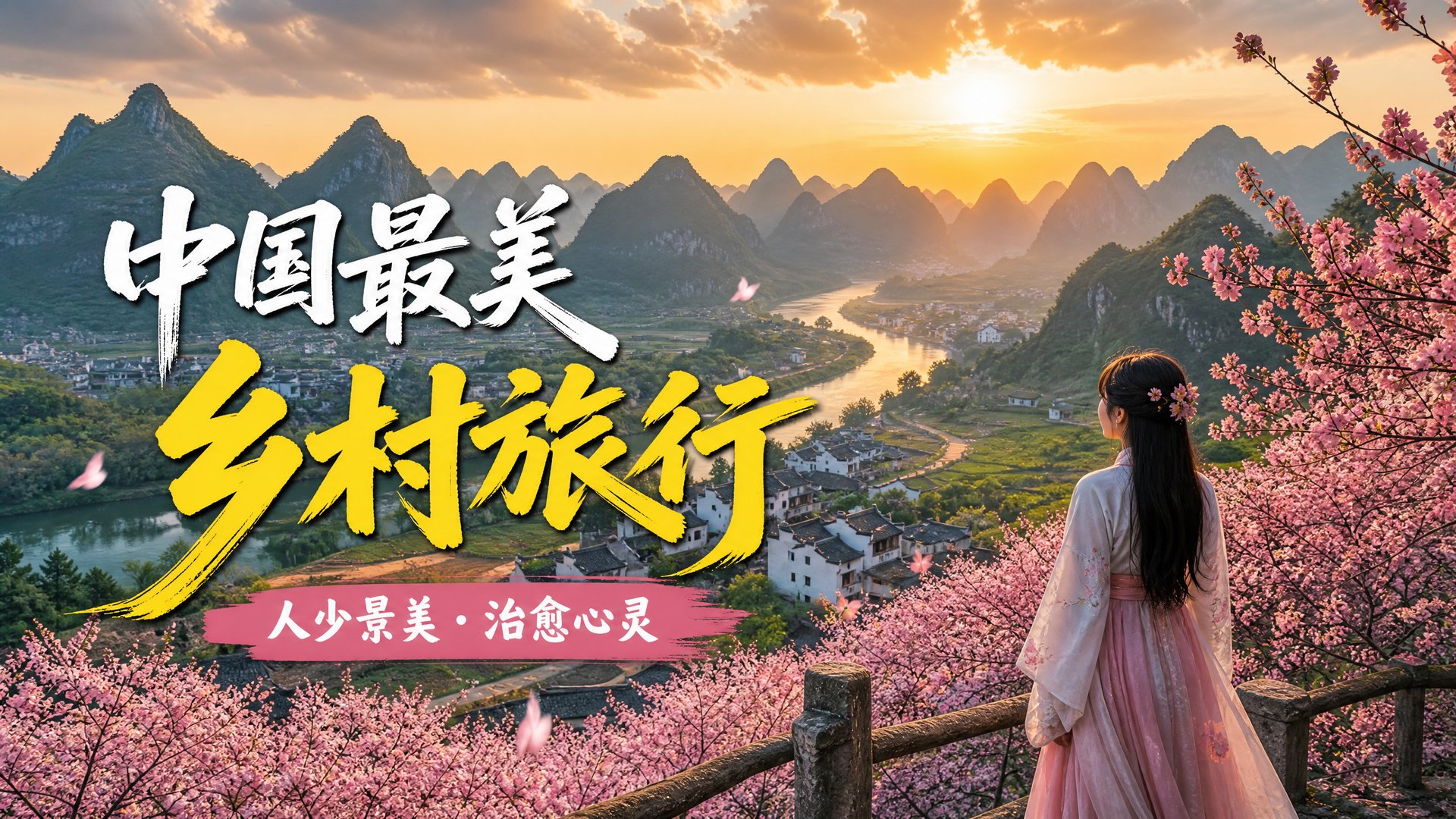 双飞 双飞旅行视频：中国最美乡村旅行vlog视频演示·治愈心灵之旅